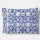 Reißverschlussbeutel, blau-weiß, wiederholt zubehörtasche (Rückseite)