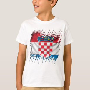 Reißwolf-Kroat-Flagge T-Shirt