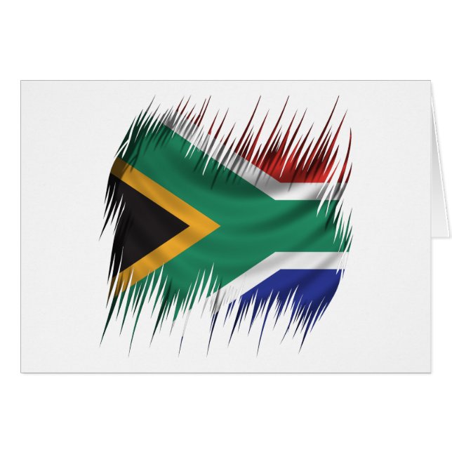 Reißwolf-Südafrika-Flagge (Vorderseite (Horizontal))