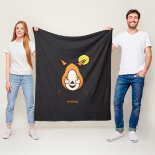 Reißzähne für nichts Süßer Fuchs-Vampir Halloween- Fleecedecke