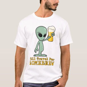 Reist für Zuhause Brew (Logo-an Rückseite) - Licht T-Shirt