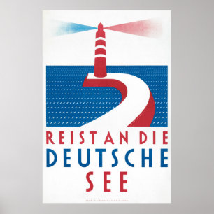 Reist und die Deutschland Vintage Poster