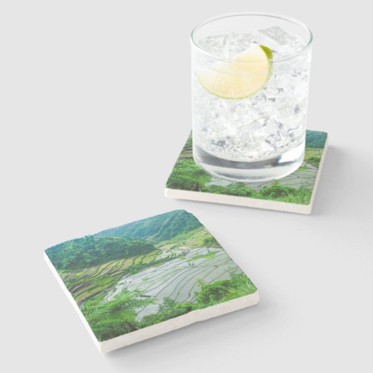 Reisterrasse, Philippinen Steinuntersetzer (Seitenansicht)