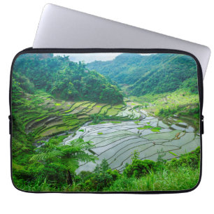 Reisterrassen-Landschaft, Philippinen Laptopschutzhülle