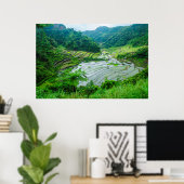 Reisterrassen-Landschaft, Philippinen Poster (Heimbüro)