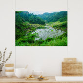 Reisterrassen-Landschaft, Philippinen Poster (Küche)