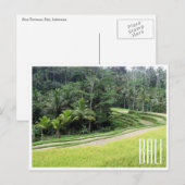 Reisterrassen Postkarte (Vorne/Hinten)