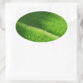 Reisterrassen Yamadas Reisfelder Japan Ovaler Aufkleber (Tasche)