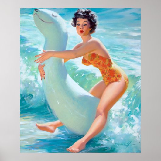 Reit-Pin-Up Poster (Vorne)