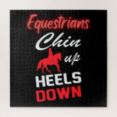 Reitangebot im Roten und Weißen Schriftart Puzzle (Vertikal)