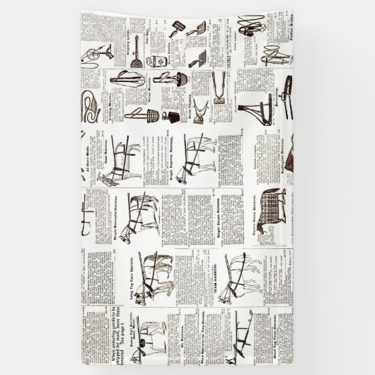 Reitantike Werbung Kunst Banner (Vertikal)