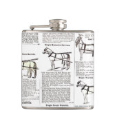 Reitantike Werbung Kunst Flachmann (Vorderseite)