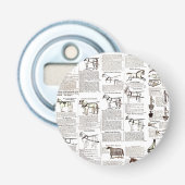 Reitantike Werbung Kunst Flaschenöffner (Vorderseite)