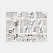 Reitantike Werbung Kunst Fleecedecke (Vorderseite (Horizontal))