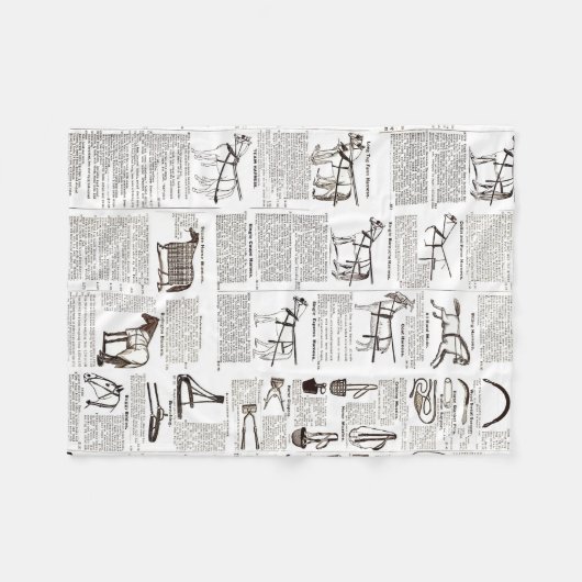 Reitantike Werbung Kunst Fleecedecke (Vorderseite (Horizontal))