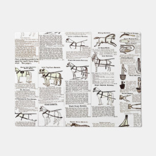 Reitantike Werbung Kunst Fußmatte