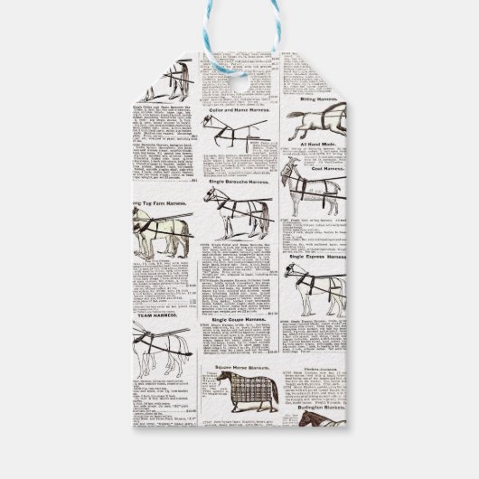 Reitantike Werbung Kunst Geschenkanhänger (Vorderseite)