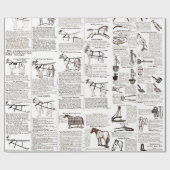 Reitantike Werbung Kunst Geschenkpapier (Flach)