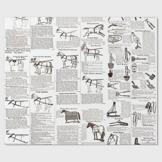 Reitantike Werbung Kunst Geschenkpapier (Flach)