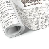 Reitantike Werbung Kunst Geschenkpapier (Rolleneckpunkt)