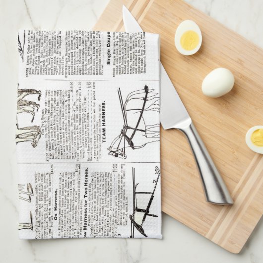 Reitantike Werbung Kunst Geschirrtuch (Viertel Falte)