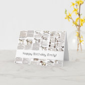 Reitantike Werbung Kunst Karte (Gelbe Blume)