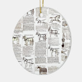 Reitantike Werbung Kunst Keramik Ornament (Links)