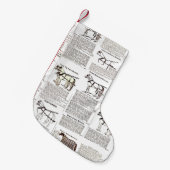 Reitantike Werbung Kunst Kleiner Weihnachtsstrumpf (Vorderansicht (hängend))