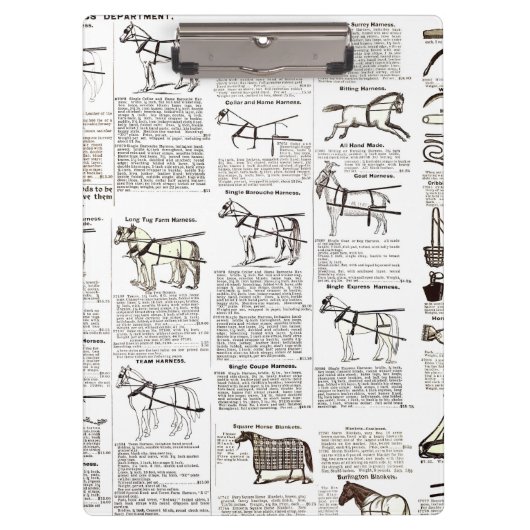 Reitantike Werbung Kunst Klemmbrett (Vorderseite)