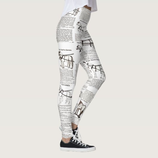 Reitantike Werbung Kunst Leggings (Rechts)