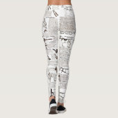 Reitantike Werbung Kunst Leggings (Rückseite)