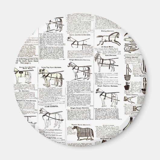 Reitantike Werbung Kunst Magnet (Vorne)