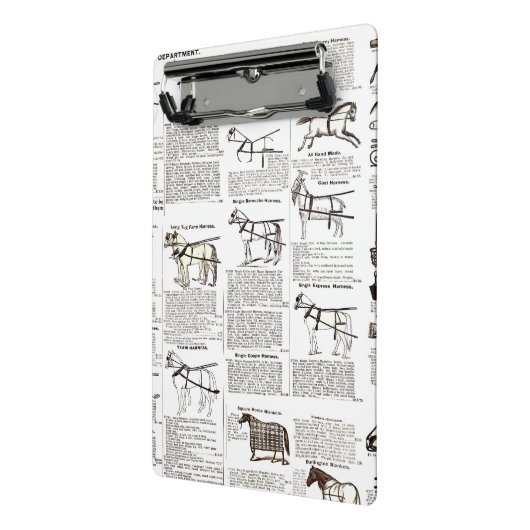 Reitantike Werbung Kunst Mini Klemmbrett (Gewinkelt2)