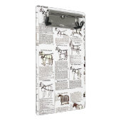 Reitantike Werbung Kunst Mini Klemmbrett (Schrägansicht)