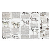 Reitantike Werbung Kunst Namenschild (Vorderseite)