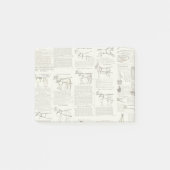 Reitantike Werbung Kunst Post-it Klebezettel (Vorderseite)