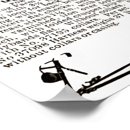 Reitantike Werbung Kunst Poster (Ecke)