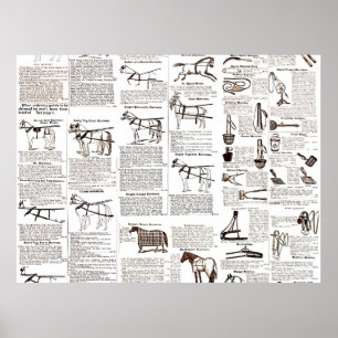 Reitantike Werbung Kunst Poster