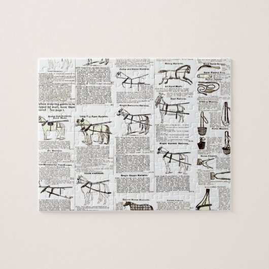 Reitantike Werbung Kunst Puzzle (Horizontal)