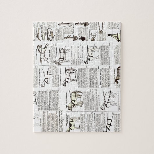 Reitantike Werbung Kunst Puzzle (Vertikal)