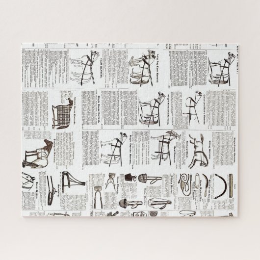 Reitantike Werbung Kunst Puzzle (Horizontal)