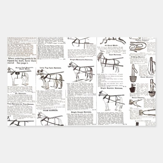 Reitantike Werbung Kunst Rechteckiger Aufkleber (Vorderseite)