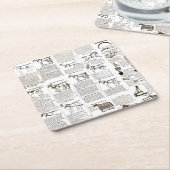 Reitantike Werbung Kunst Rechteckiger Pappuntersetzer (angewinkelt)