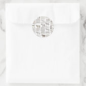 Reitantike Werbung Kunst Runder Aufkleber (Tasche)