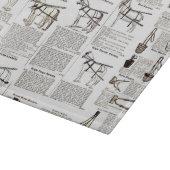 Reitantike Werbung Kunst Schneidebrett (Ecke)