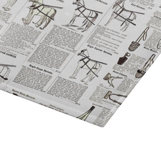 Reitantike Werbung Kunst Schneidebrett (Ecke)