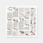 Reitantike Werbung Kunst Serviette (Vorderseite)