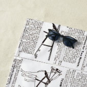 Reitantike Werbung Kunst Strandtuch (Beispiel)