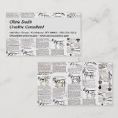 Reitantike Werbung Kunst Visitenkarte (Vorne/Hinten)