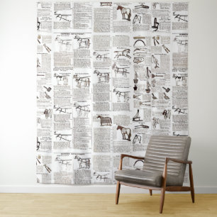 Reitantike Werbung Kunst Wandteppich